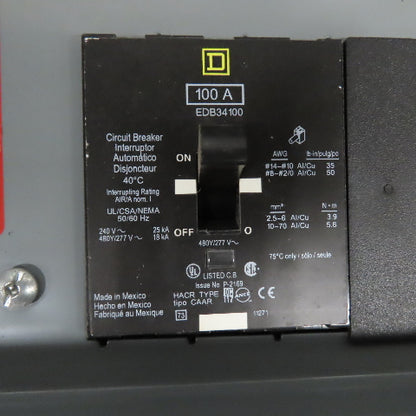 Square D NF430L4C 400A Max 600Y/347V 3Ph Panelboard Load Center W/300A Main