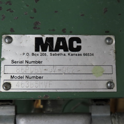 MAC 463B5MVF 15HP 5MVF Positive Displacement Blower Package 230/460V 3Ph 1765RPM