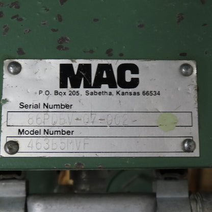 MAC 463B5MVF 15HP 5MVF Positive Displacement Blower Package 230/460V 3Ph 1765RPM