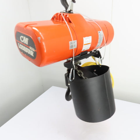 CM Lodestar Model RRS 2Ton 4000LB Electric Chain Hoist 20'Lift 16FPM 230/460 3Ph