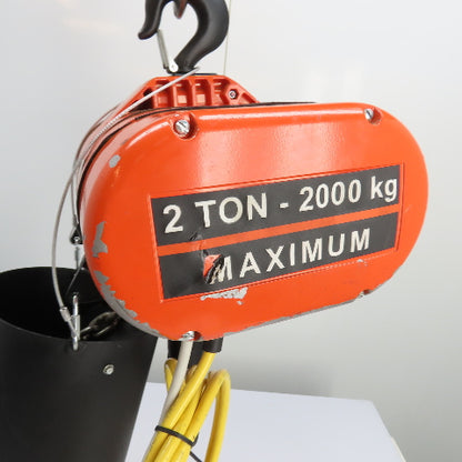 CM Lodestar Model RRS 2Ton 4000LB Electric Chain Hoist 20'Lift 16FPM 230/460 3Ph