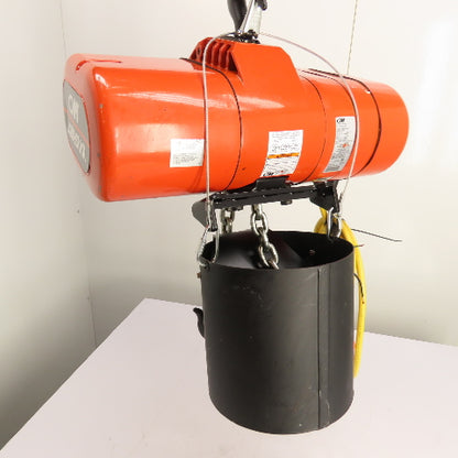 CM Lodestar Model RRS 2Ton 4000LB Electric Chain Hoist 20'Lift 16FPM 230/460 3Ph