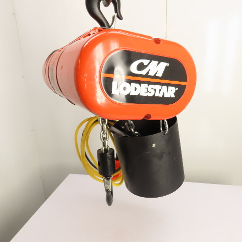 CM Lodestar Model RRS 2Ton 4000LB Electric Chain Hoist 20'Lift 16FPM 230/460 3Ph