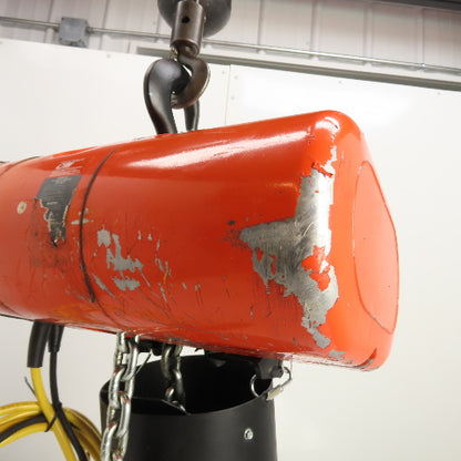 CM Lodestar Model RRS 2Ton 4000LB Electric Chain Hoist 20'Lift 16FPM 230/460 3Ph