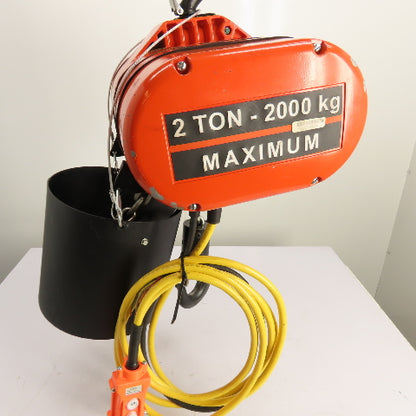 CM Lodestar Model RRS 2Ton 4000LB Electric Chain Hoist 20'Lift 16FPM 230/460 3Ph
