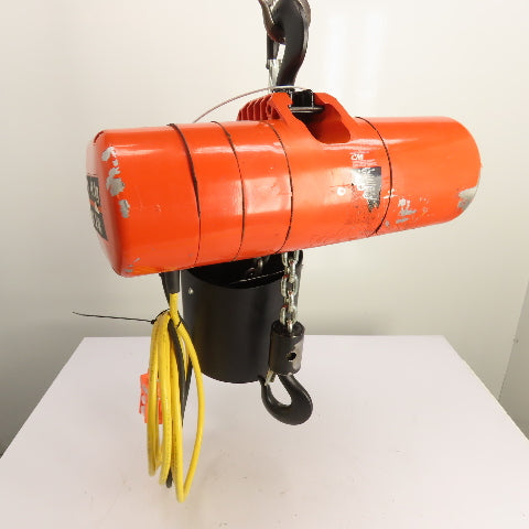 CM Lodestar Model RRS 2Ton 4000LB Electric Chain Hoist 20'Lift 16FPM 230/460 3Ph