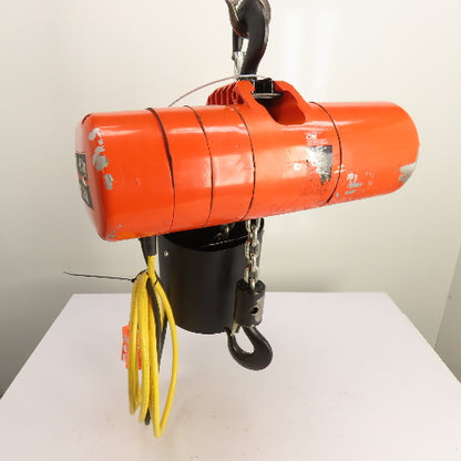 CM Lodestar Model RRS 2Ton 4000LB Electric Chain Hoist 20'Lift 16FPM 230/460 3Ph
