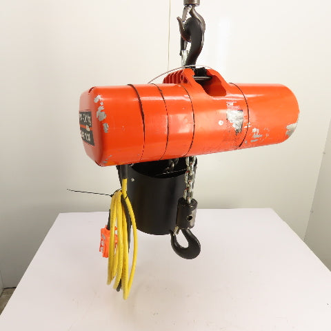 CM Lodestar Model RRS 2Ton 4000LB Electric Chain Hoist 20'Lift 16FPM 230/460 3Ph