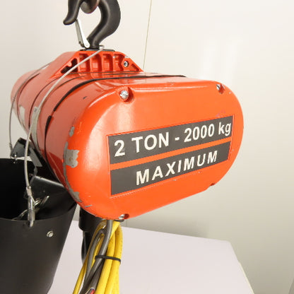CM Lodestar Model RRS 2Ton 4000LB Electric Chain Hoist 20'Lift 16FPM 230/460 3Ph