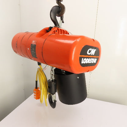 CM Lodestar Model RRS 2Ton 4000LB Electric Chain Hoist 20'Lift 16FPM 230/460 3Ph