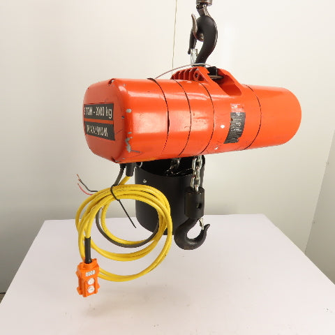 CM Lodestar Model RRS 2Ton 4000LB Electric Chain Hoist 20'Lift 16FPM 230/460 3Ph