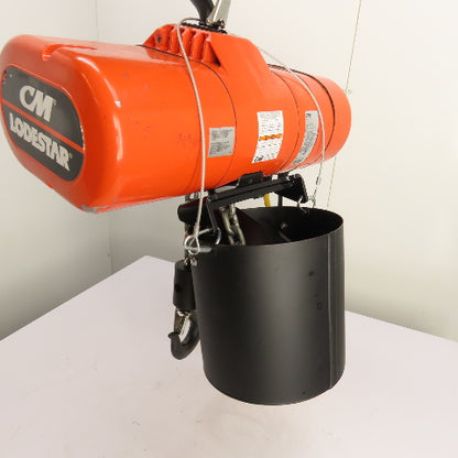 CM Lodestar Model RRS 2Ton 4000LB Electric Chain Hoist 20'Lift 16FPM 230/460 3Ph