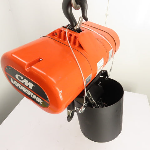 CM Lodestar Model RRS 2Ton 4000LB Electric Chain Hoist 20'Lift 16FPM 230/460 3Ph