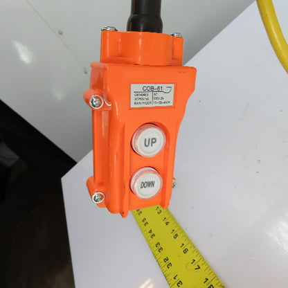 CM Lodestar Model RRS 2Ton 4000LB Electric Chain Hoist 20'Lift 16FPM 230/460 3Ph