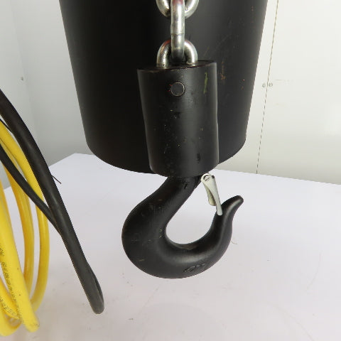 CM Lodestar Model RRS 2Ton 4000LB Electric Chain Hoist 20'Lift 16FPM 230/460 3Ph