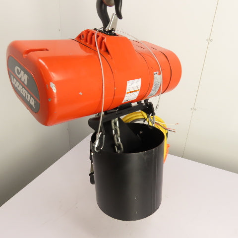 CM Lodestar Model RRS 2Ton 4000LB Electric Chain Hoist 20'Lift 16FPM 230/460 3Ph