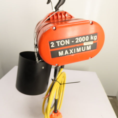 CM Lodestar Model RRS 2Ton 4000LB Electric Chain Hoist 20'Lift 16FPM 230/460 3Ph