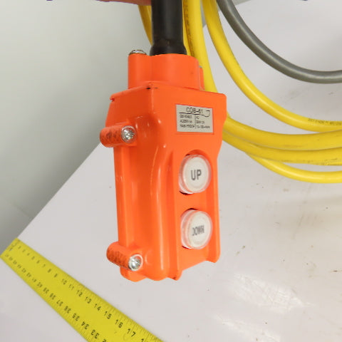 CM Lodestar Model RRS 2Ton 4000LB Electric Chain Hoist 20'Lift 16FPM 230/460 3Ph