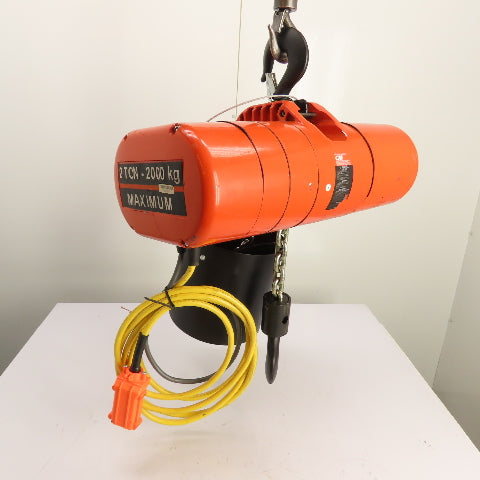 CM Lodestar Model RRS 2Ton 4000LB Electric Chain Hoist 20'Lift 16FPM 230/460 3Ph