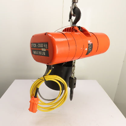 CM Lodestar Model RRS 2Ton 4000LB Electric Chain Hoist 20'Lift 16FPM 230/460 3Ph