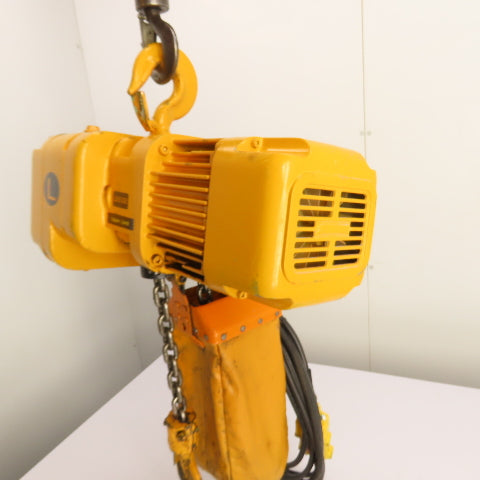 Harrington ER010L 1 Ton 2000LB Electric Chain Hoist 20' Lift 16FPM 460V 3PH