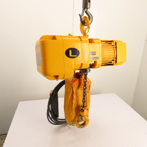 Harrington ER010L 1 Ton 2000LB Electric Chain Hoist 20' Lift 16FPM 460V 3PH