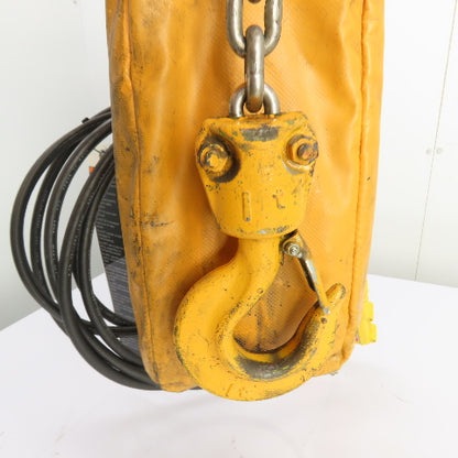 Harrington ER010L 1 Ton 2000LB Electric Chain Hoist 20' Lift 16FPM 460V 3PH