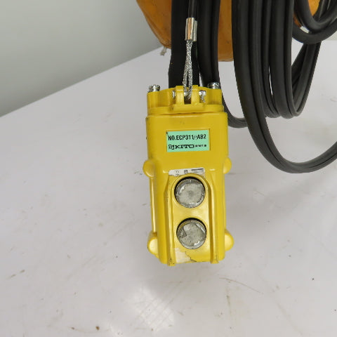 Harrington ER010L 1 Ton 2000LB Electric Chain Hoist 20' Lift 16FPM 460V 3PH