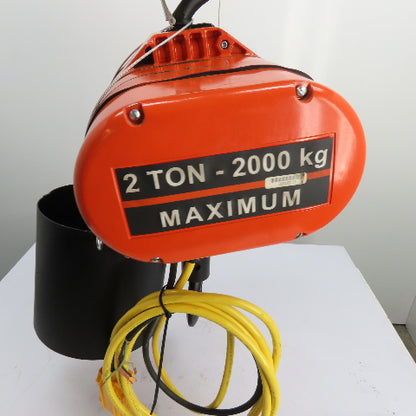 CM Lodestar Model RRS 2Ton 4000LB Electric Chain Hoist 20'Lift 16FPM 230/460 3Ph