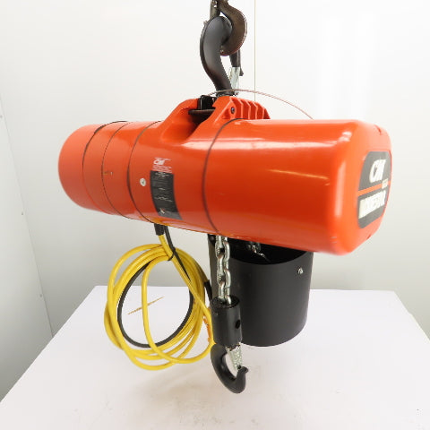 CM Lodestar Model RRS 2Ton 4000LB Electric Chain Hoist 20'Lift 16FPM 230/460 3Ph