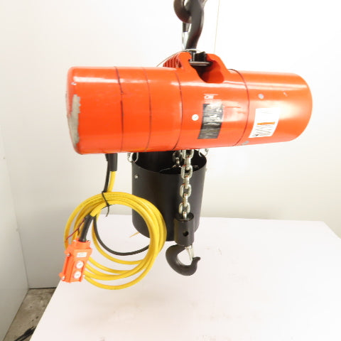 CM Lodestar Model RRS 2Ton 4000LB Electric Chain Hoist 20'Lift 16FPM 230/460 3Ph