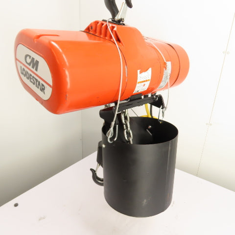 CM Lodestar Model RRS 2Ton 4000LB Electric Chain Hoist 20'Lift 16FPM 230/460 3Ph