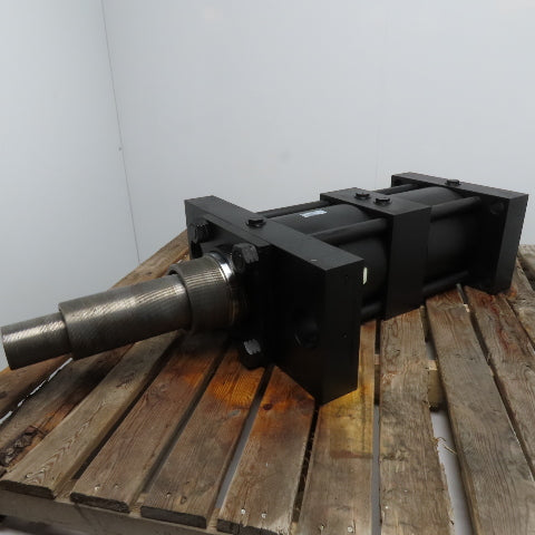 Parker KJJ3HKTS13A 8" Bore 19" Full Stroke 2 Stage Double Rod Hydraulic Cylinder