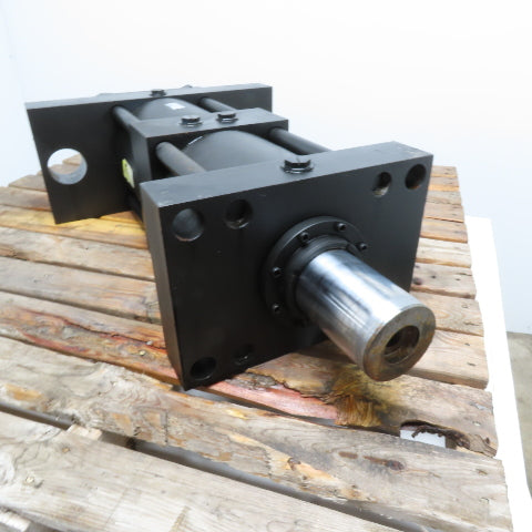 Parker KJJ3HKTS13A 8" Bore 19" Full Stroke 2 Stage Double Rod Hydraulic Cylinder