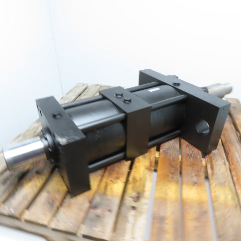 Parker KJJ3HKTS13A 8" Bore 19" Full Stroke 2 Stage Double Rod Hydraulic Cylinder