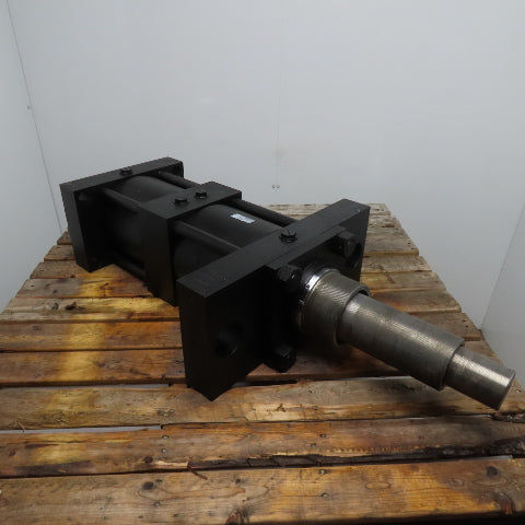 Parker KJJ3HKTS13A 8" Bore 19" Full Stroke 2 Stage Double Rod Hydraulic Cylinder