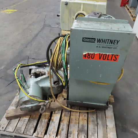 Whitney 790-084 90 Ton C-Frame I-Beam Flange Portable Press 10Hp 230/460V