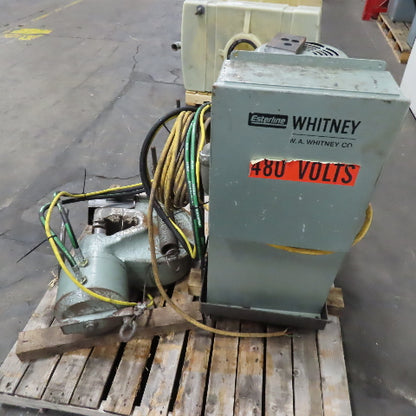 Whitney 790-084 90 Ton C-Frame I-Beam Flange Portable Press 10Hp 230/460V