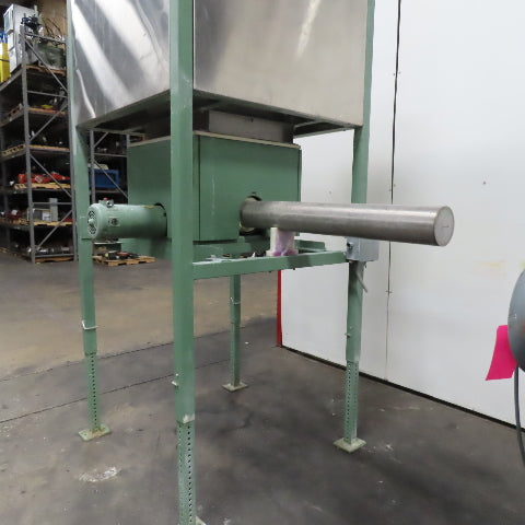 24 Cu/Feet Bulk Powder Feed Auger Hopper 180VDC 1-1/2Hp