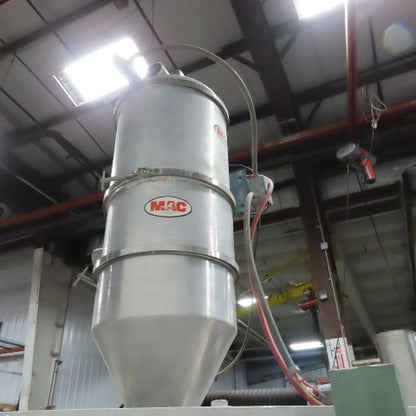 MAC Bulk Powder Material Feed Auger Dust Extractor Unit 180VDC 3/4Hp