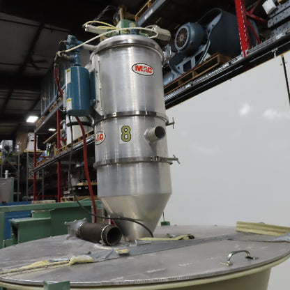 MAC Bulk Powder Material Feed Auger Dust Extractor Unit 180VDC 3/4Hp