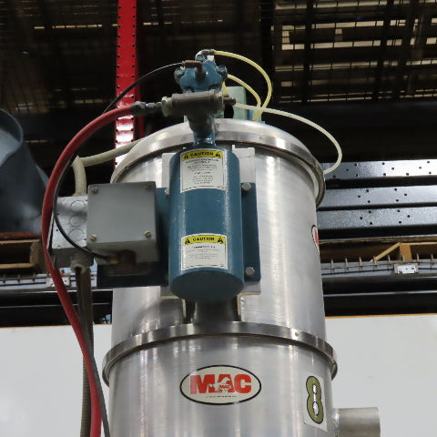 MAC Bulk Powder Material Feed Auger Dust Extractor Unit 180VDC 3/4Hp