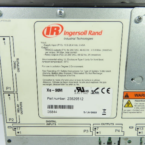 Ingersoll Rand 23629512 Xe-90M Compressor Control Panel Controller