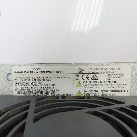 Ingersoll Rand IRV302 134X2797 25HP 18.5kW 380-500V VFD Drive (Parts/Repair)