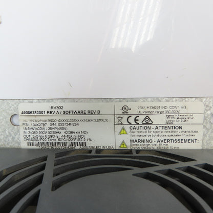 Ingersoll Rand IRV302 134X2797 25HP 18.5kW 380-500V VFD Drive (Parts/Repair)
