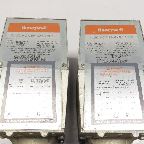 Honeywell V4055D 1035 Dual Power Gas Valve Actuator 120V G-LP 13 Sec Opening