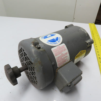Baldor VM3538 1/2HP AC Electric Motor 208-230/460V 3Ph 1725RPM 56C Tested