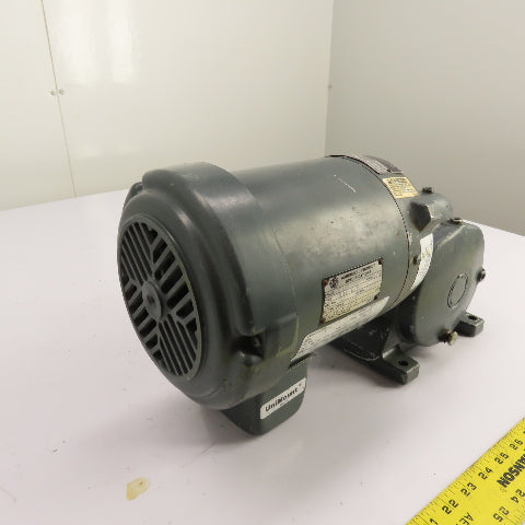 U.S. Motors S351A 1/2HP Gear Motor 230/460V 3Ph 30RPM 58:1Ratio 630In-Lb