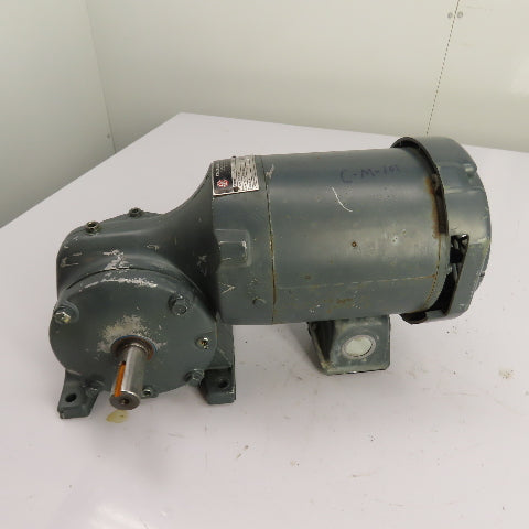 U.S. Motors S351A 1/2HP Gear Motor 230/460V 3Ph 30RPM 58:1Ratio 630In-Lb