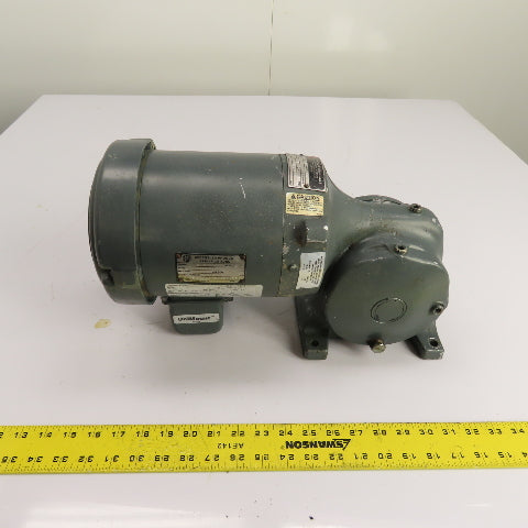 U.S. Motors S351A 1/2HP Gear Motor 230/460V 3Ph 30RPM 58:1Ratio 630In-Lb
